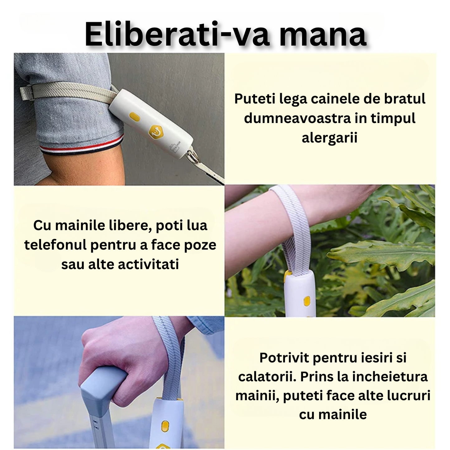 Lesa cu maner ergonomic, Felliner, pentru alergare si plimbari, 1.6m, reflectorizanta, sistem de prindere cu functie de blocare, roz