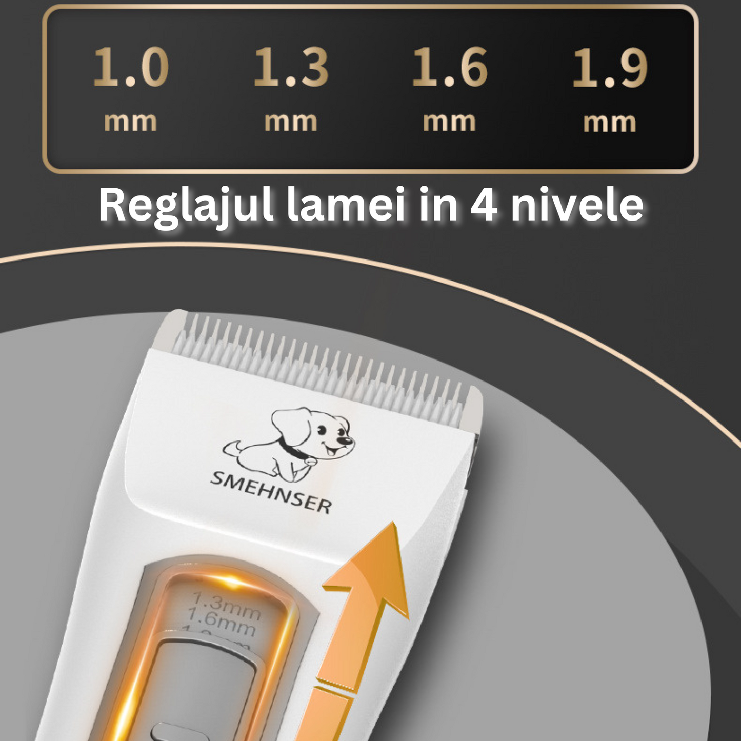 Masina de tuns profesionala pentru caini si pisici, fara fir, 7000RPM, autonomie 190min, lama ceramica, ecran digital LCD, alb