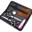 Set 2 foarfece profesionale pentru ingrijirea cainilor, piepten, geanta transport, otel, 15cm, Felliner, gri