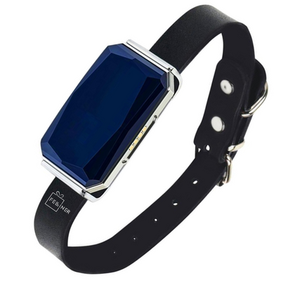 Zgarda inteligenta cu localizare pentru animale, GPS tracker, Felliner, rezistenta la apa, monitorizare prin aplicatie, Negru
