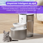 Dispenser inteligent de apa pentru pisici, 3L, reincarcabil, autonomie 180 zile, control volum si frecventa, sistem de filtrare in mai multe etape, nivel redus de zgomot, alb