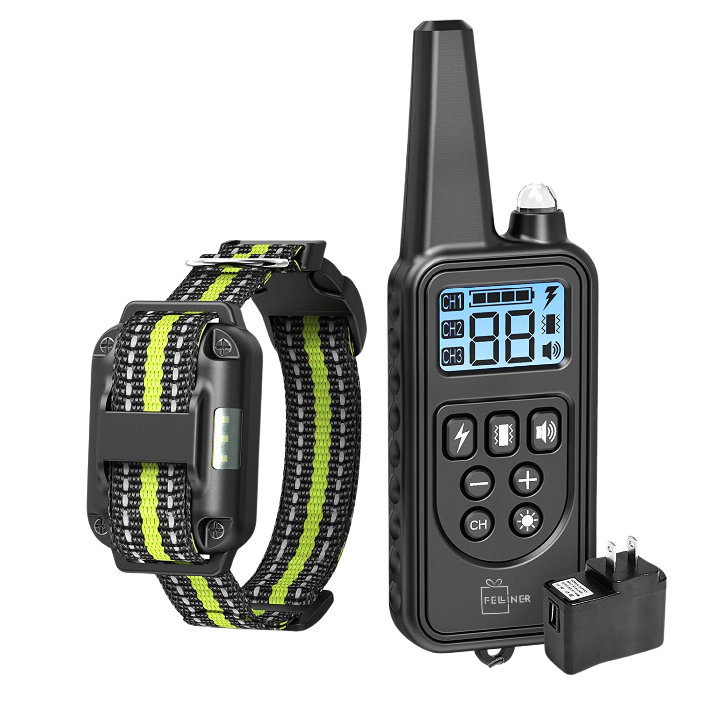 Zgarda electrica pentru dresaj caini, 880-3, 99 nivele de vibratii, baterie 300 mAh, raza 800m, 3 moduri antrenament, IP67, electrozi cauciucati, protectie piele, zgarda reglabila, negru