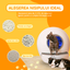 Litiera inteligenta automata pentru pisici, auto-curatare, design inchis, control prin aplicatie, fara miros, robot pentru mai multe pisici, alb
