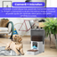 Hranitor automat inteligent pentru pisici si caini, cu camera HD 1080P, viziune nocturna, microfon bidirectional, control prin aplicatie, capacitate 6L, alimentare dubla, alb