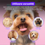 Set de 4 foarfece profesionale pentru tuns animale, cu pieptan si cutie de depozitare, design ergonomic, otel inoxidabil, prevenirea ruginii, rezistent, usor de utilizat, bleumarin
