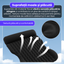 Saltea gonflabila auto, 135x170x18 cm, pompa electrica integrata, PVC si suprafata flocata, design ondulat, pentru calatorii, camping si exterior, utilizare 4 anotimpuri, negru