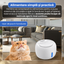 Fantana automata de apa pentru pisici si caini, 2.5 L, filtrare continua, pompa ultra-silentioasa sub 20 dB, protectie dry-run, alimentare USB, filtru pentru impuritati, design modern, alb