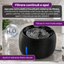 Fantana automata de apa pentru pisici si caini, 2.5 L, filtrare continua, pompa ultra-silentioasa sub 20 dB, protectie dry-run, alimentare USB, filtru pentru impuritati, design modern, negru