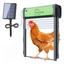 Usa automata pentru cotet gaini, alimentare panou solar, telecomanda, temporizator, senzor de lumina, senzor obstacol, control telecomanda, impermeabil IP67, verde