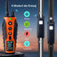 Zgarda electrica reincarcabila pentru dresaj, 2 caini, autonomie 35 zile, iluminare LED, 1200m raza de actiune, 99 nivele, bip, vibratie, soc, portocaliu